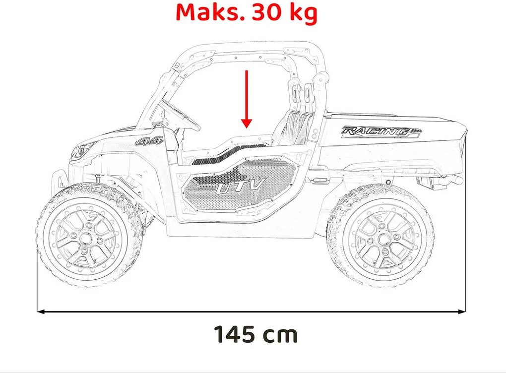 Ramiz Farmer Truck UTV Racing Modrá