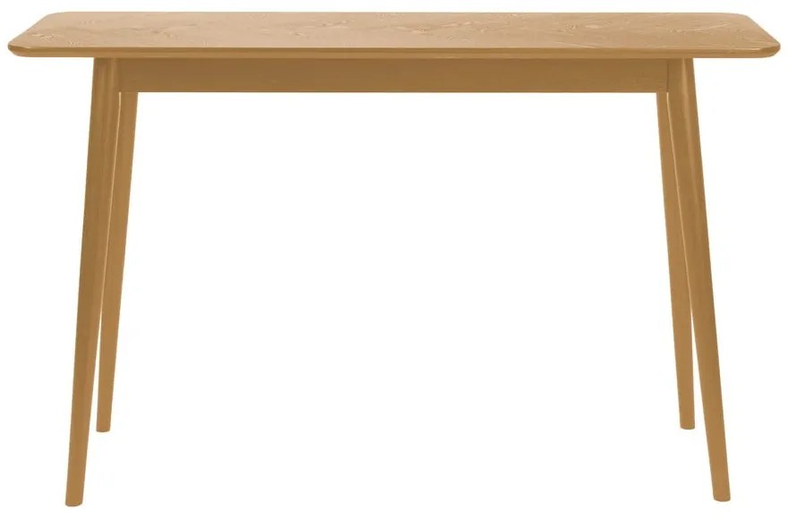 Konzolový stolík s doskou v dubovom dekore v prírodnej farbe 40x120 cm Fabio – White Label