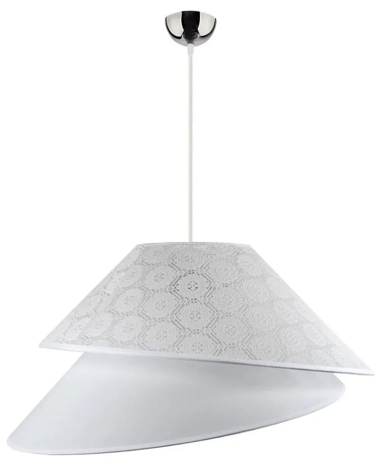 Duolla - Luster na lanku COCO 1xE27/40W/230V pr. 50 cm biela