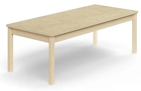 Stôl DECIBEL, 1600x700x530 mm, akustické linoleum, breza/béžová