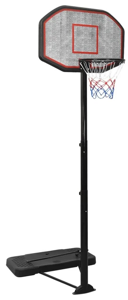 Basketbalový stojan čierny 258-363 cm polyetén 93649