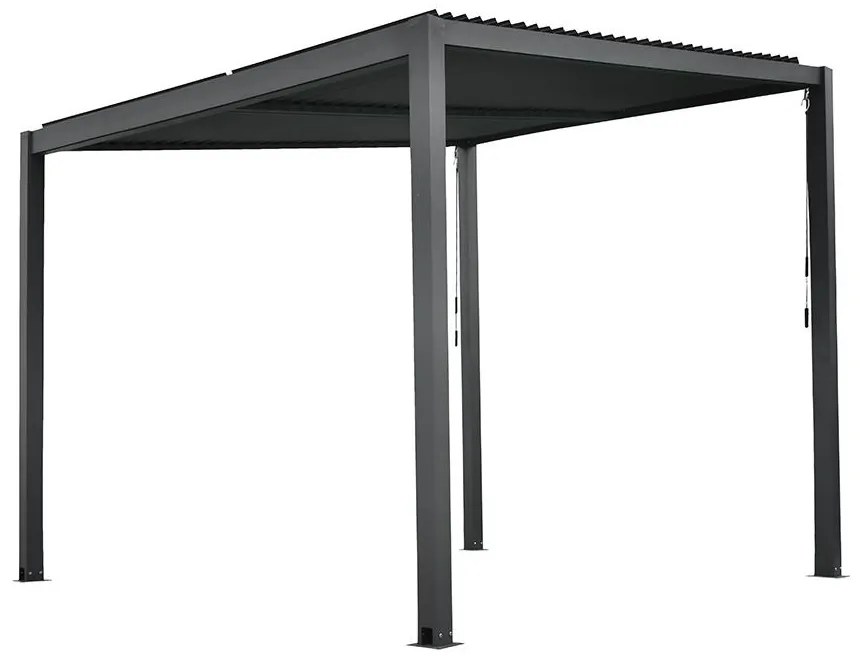 Pultová bioklimatická pergola s lamelami 3 x 3 M