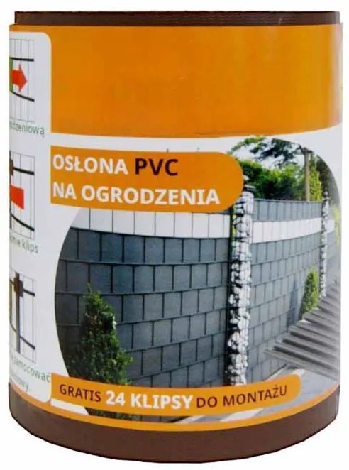 Ekspand Tieniaca fólia na plot 19cm x 35m 450g/m2 Grafitová + spony 24ks