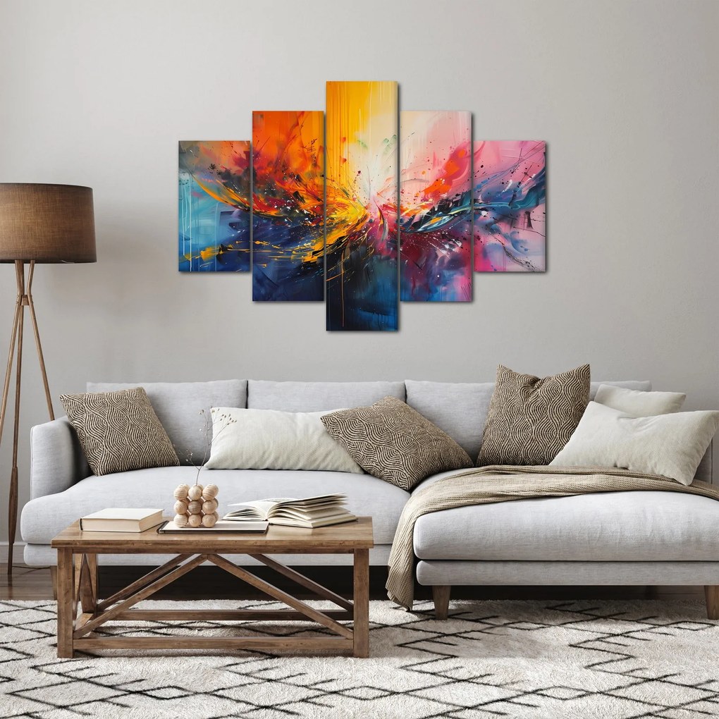Obraz - Farebná abstrakcia (150x105 cm)