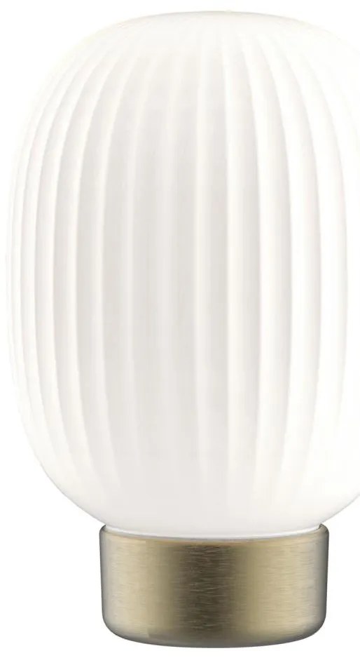 LED Stmievateľná dotyková stolná lampa LATTE LED/1,8W/5V USB 2000 mAh zlatá/biela