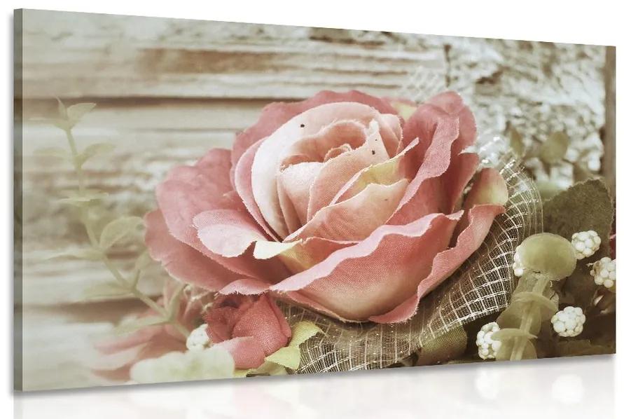 Obraz ružová vintage ruža Varianta: 120x80