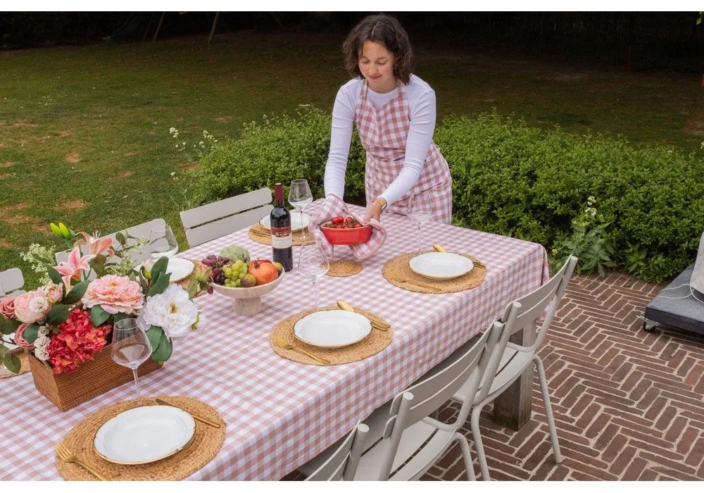 Bavlnená zástera Gingham – Tiseco Home Studio