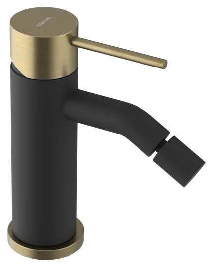 Sapho Sapho, ULTRAMIX stojánkova bidetová batéria, čierná mat/zlato mat, UT003BG