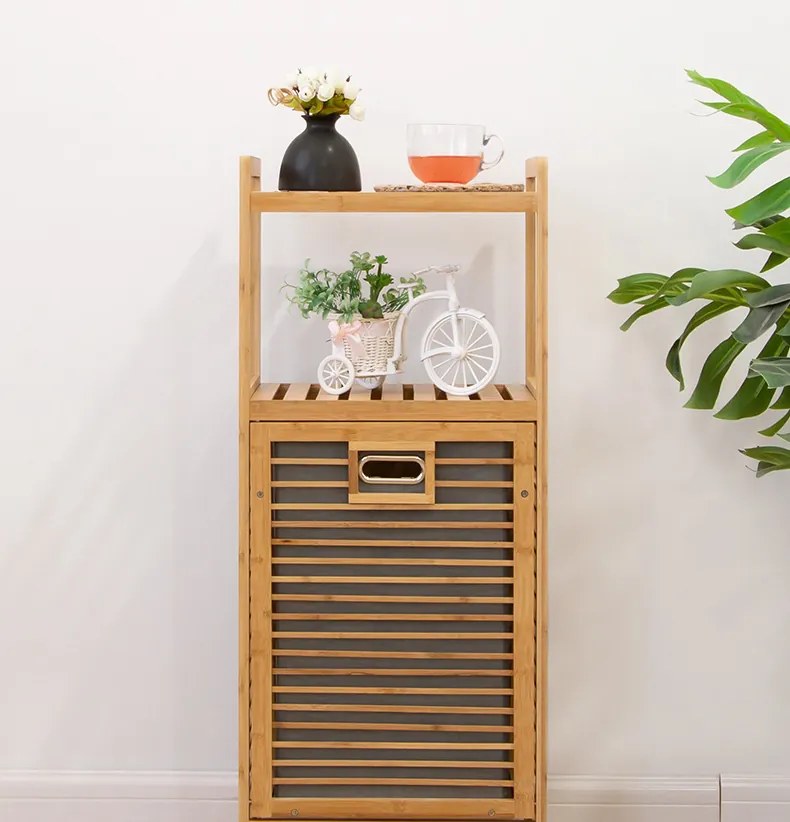 AKCIA Sivý bambusový kôš na bielizeň SOBIKON II. trieda