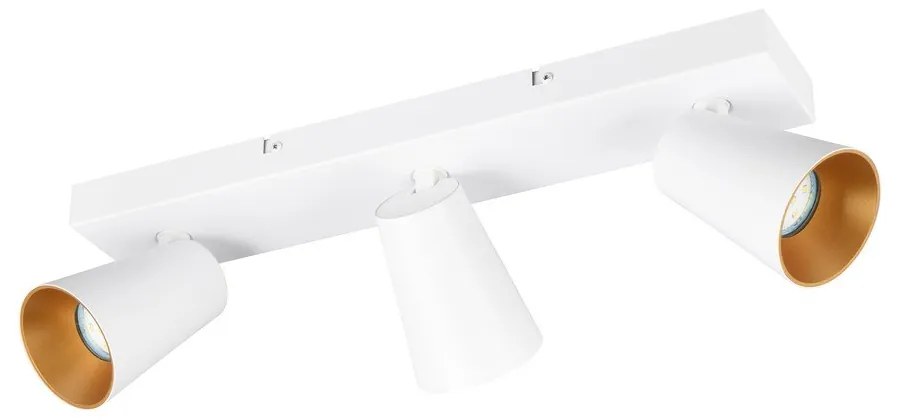 Biele bodové svietidlo ø 8 cm Sharp – Trio