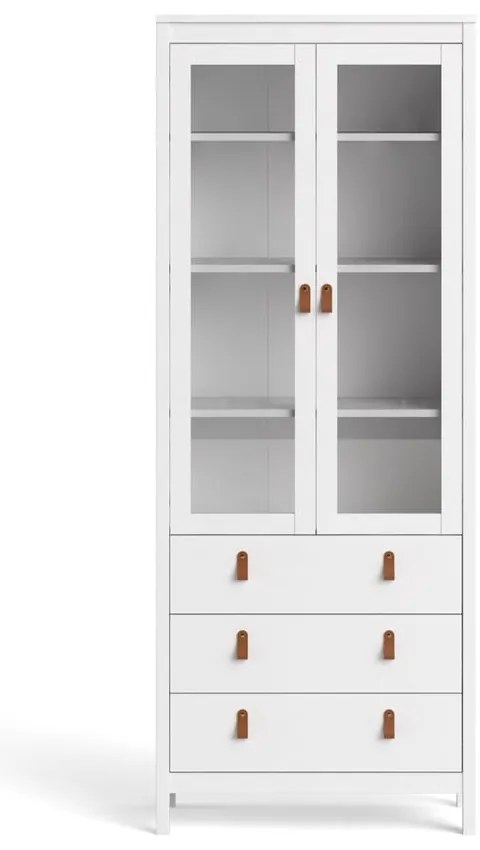 Biela vitrína 78x199 cm Madrid – Tvilum