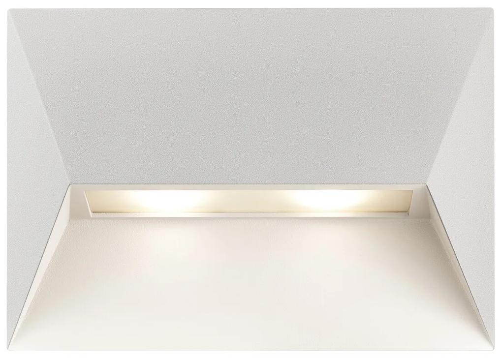 NORDLUX Vonkajšie hliníkové nástenné svietidlo PONTIO, 2xGU10, 25W, biele