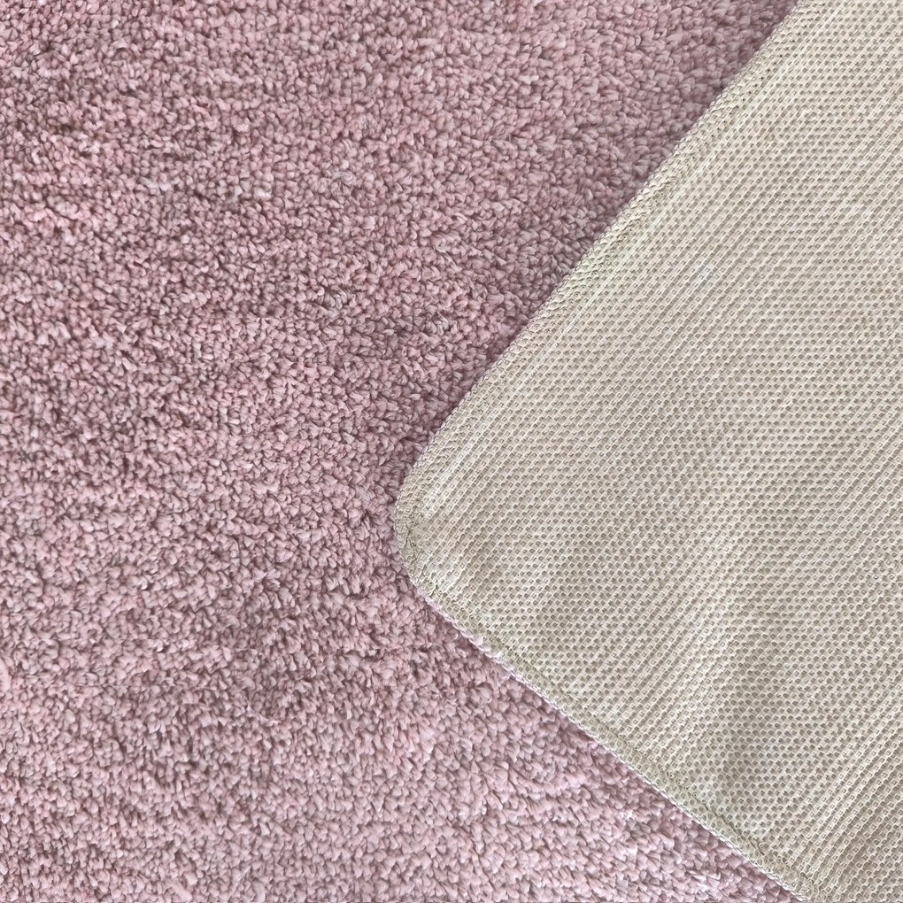 DY Obdĺžnikový ružový shaggy koberec Kamel Rozmer: 160x220 cm