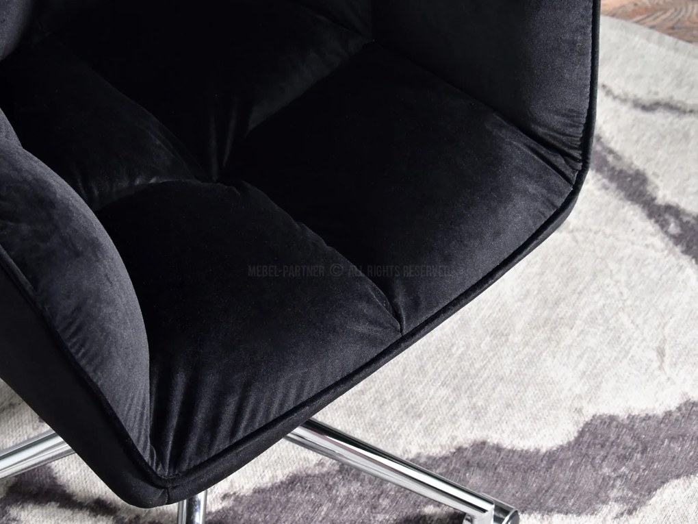Kreslo Island (čierna + chrómová). Akcia -19%. Vlastná spoľahlivá doprava až k Vám domov. 1110077