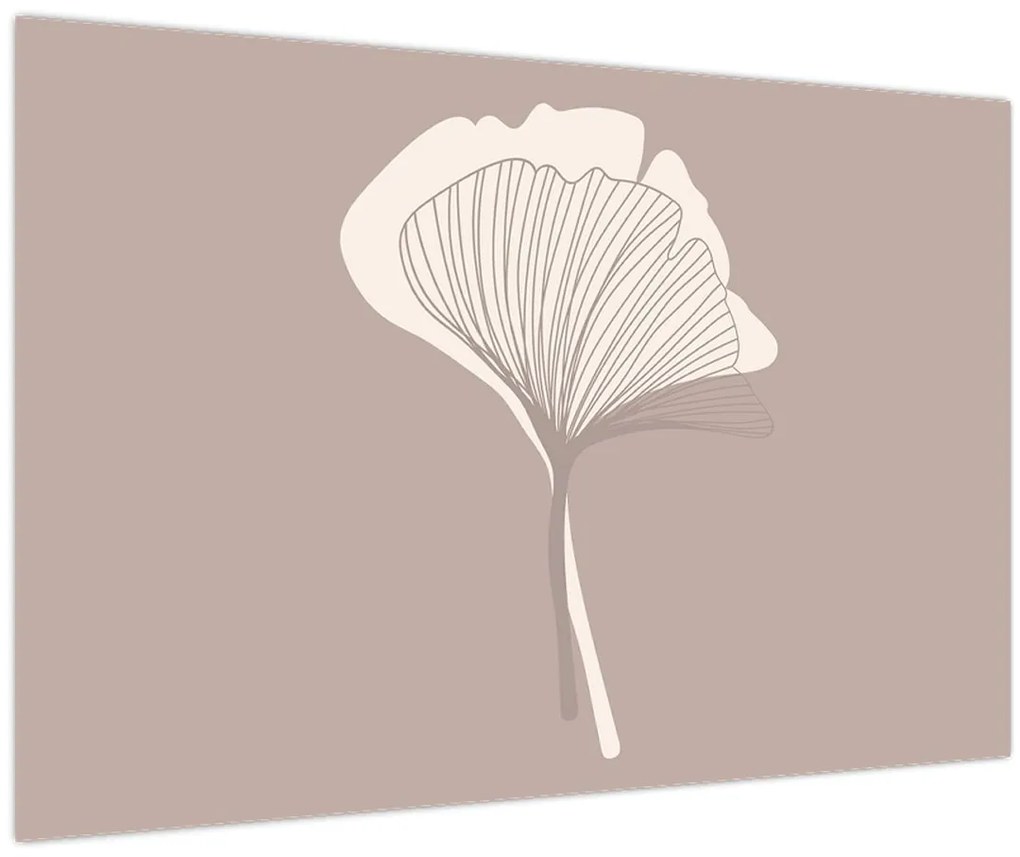 Obraz - Béžové listy N⁰3 (90x60 cm)