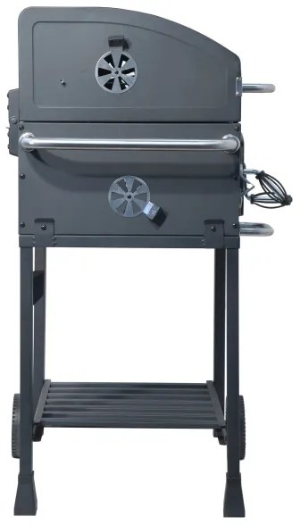 Gril na drevené uhlie čierna