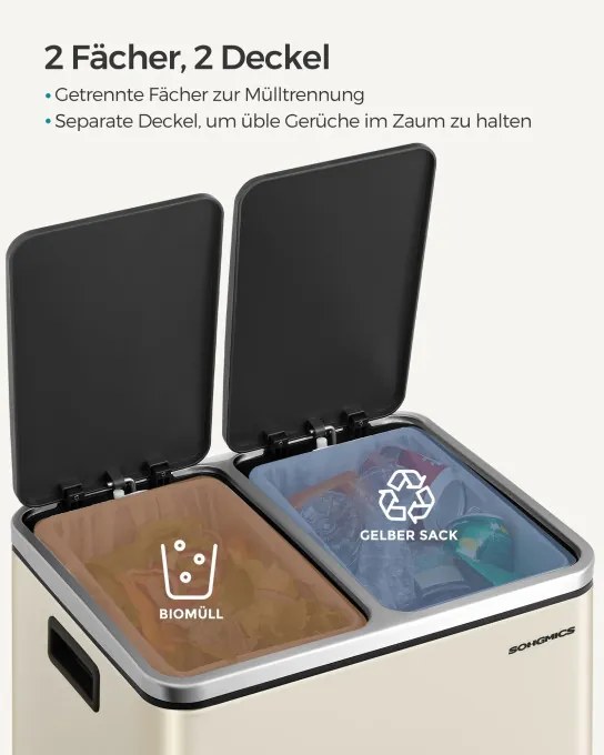 Odpadkový kôš 2x15L LTB30A02