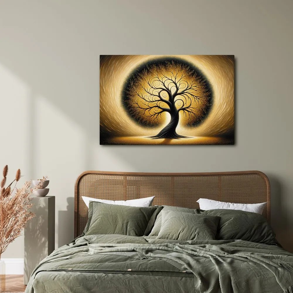 Obraz strom života v zlate