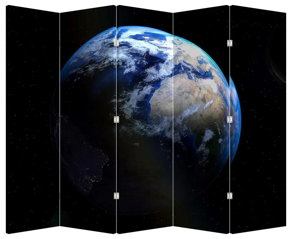 Paraván - Planéta Zem (210x170 cm)