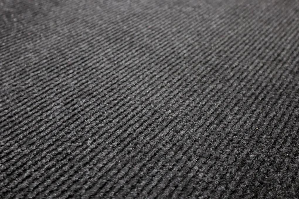 Vopi koberce Kusový koberec Quick step antracit štvorec - 100x100 cm
