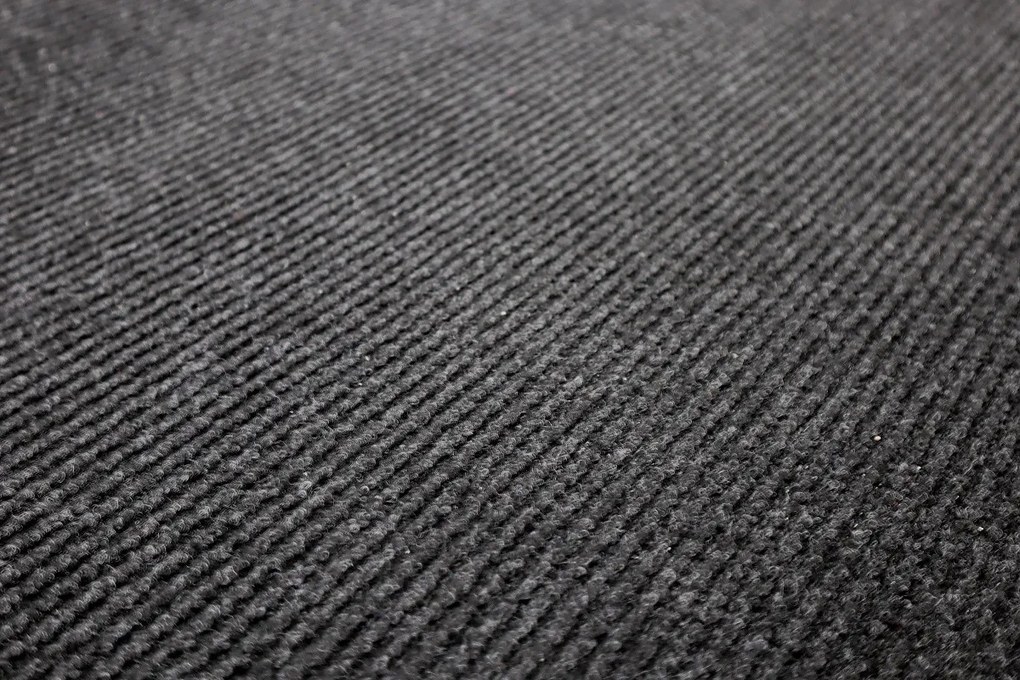Vopi koberce Kusový koberec Quick step antracit štvorec - 150x150 cm