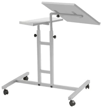 Polohovateľný stôl GLEN 87x67 cm biela