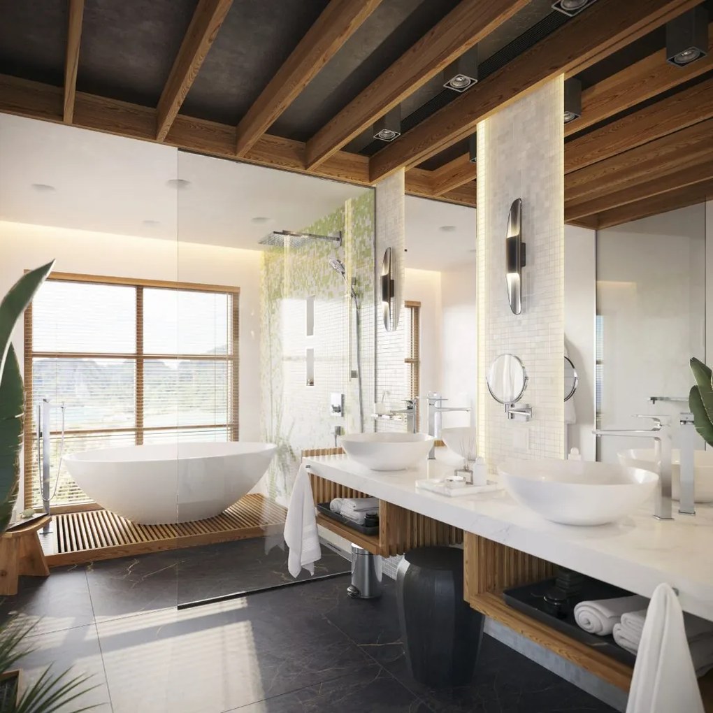 Hansgrohe AddStoris, kozmetické zrkadlo Ø188 mm, chrómová, HAN-41791000