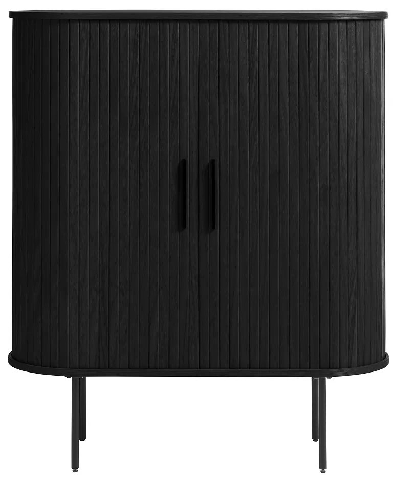 Dizajnová skrinka Vasiliy 118 cm čierny dub