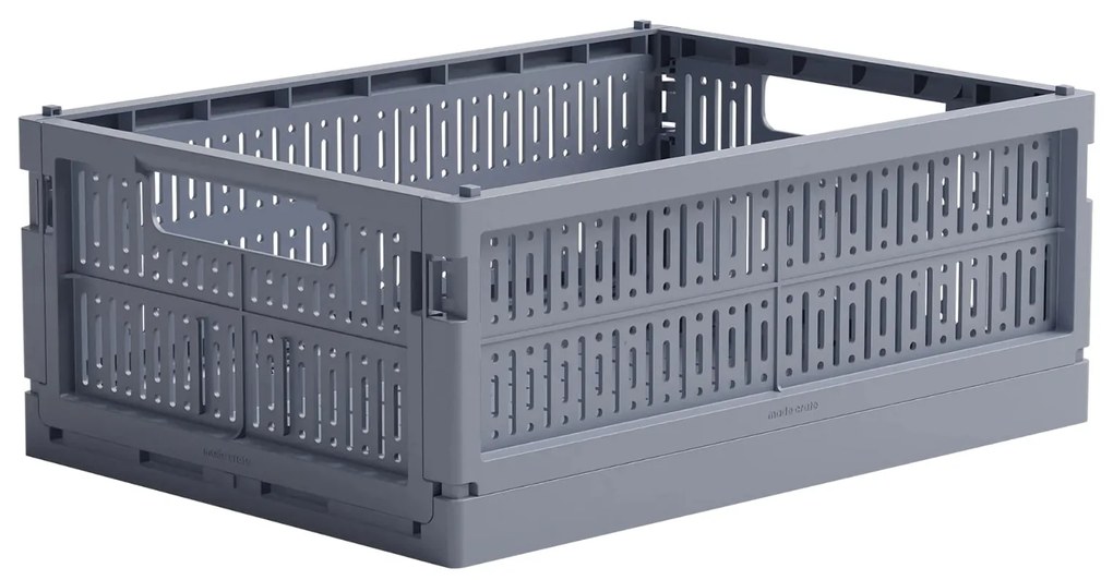 Made Crate Skladacia prepravka Blue Grey – midi