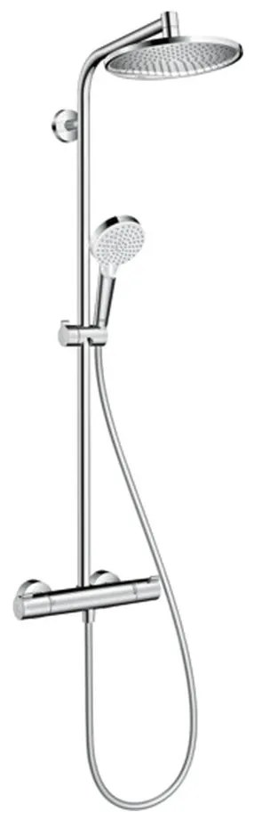 Hansgrohe Crometta S, showerpipe 240 1jet EcoSmart 9 l/min s termostatom, chróm, HAN-27268000