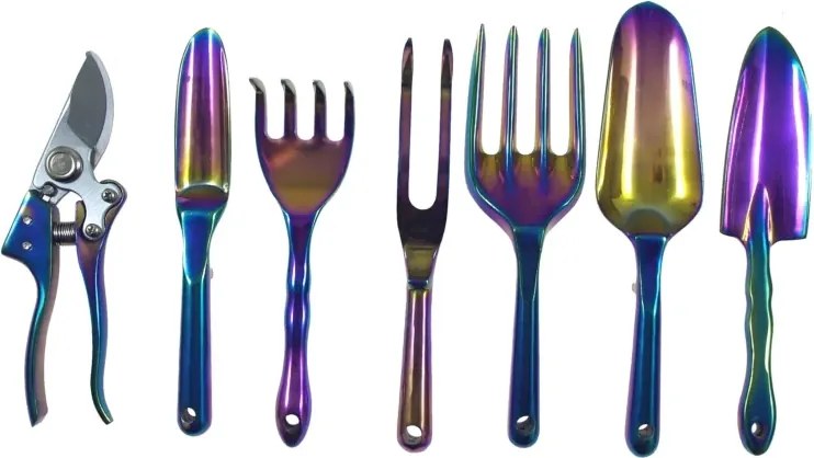 Sada záhradného náradia - 7 ks + hliníkový prerezávač