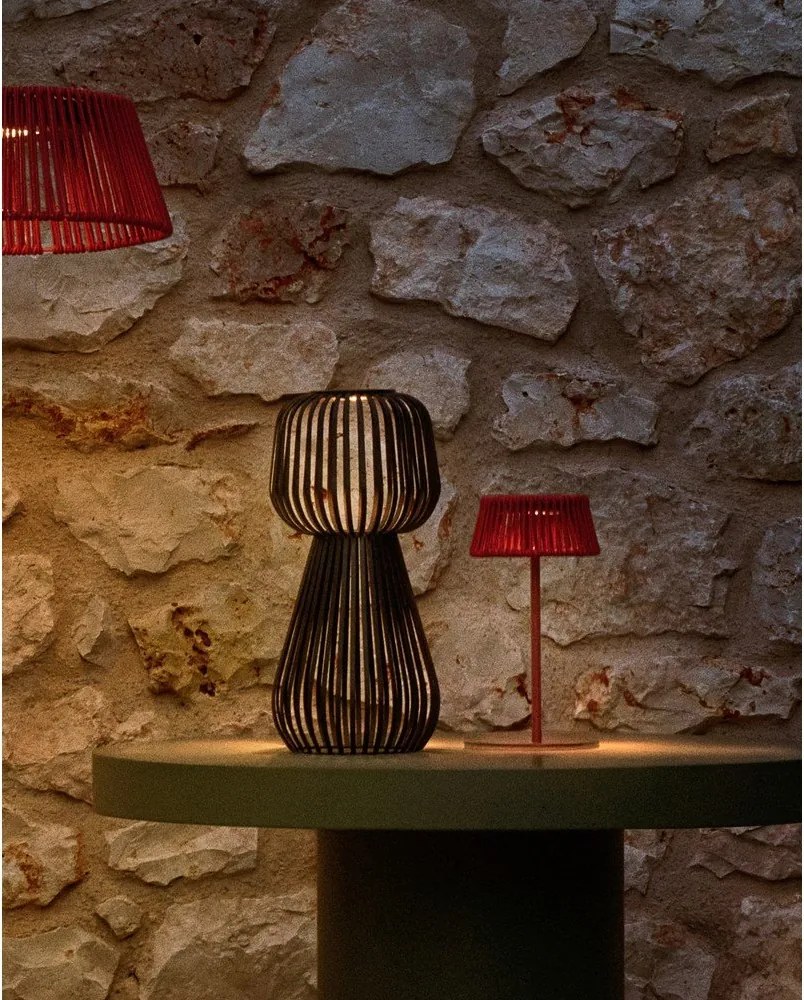 LED stolové stmievateľné solárne vonkajšie svetlo (výška 42 cm) Reiba – Kave Home