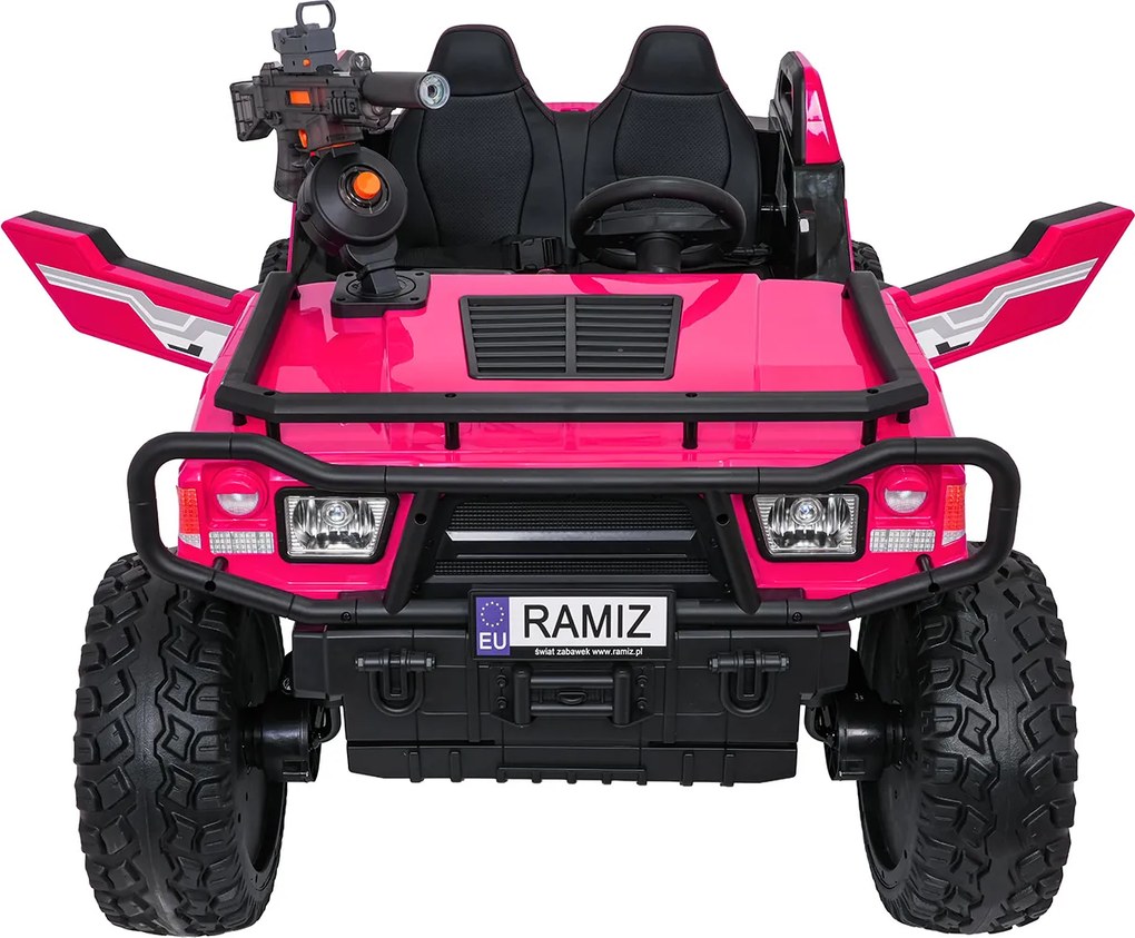 Ramiz Elektrická bugina PROSPECTOR STRONG pre deti ružová + pohon 4x4 + diaľkové ovládanie