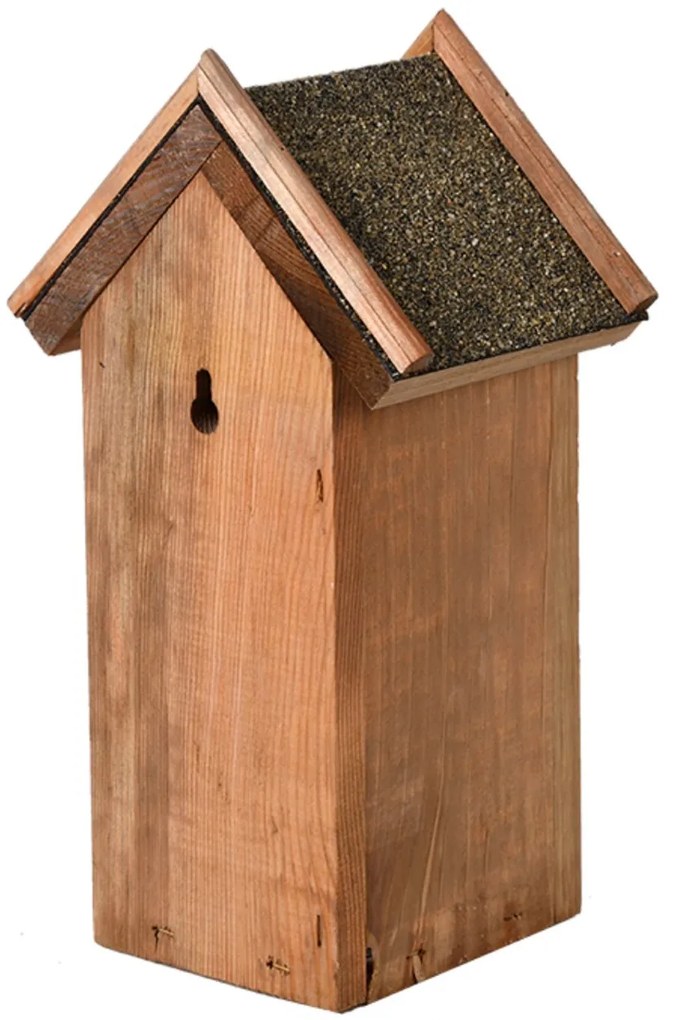 Vtáčia búdka Lumi, 27,5x15x12 cm, drevo, hnedá