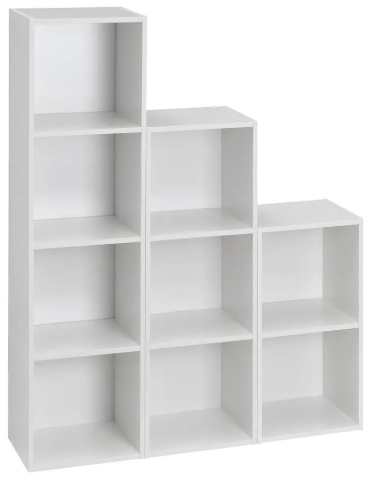 Biela knižnica 30x106x24 cm Cube – Casa Selección
