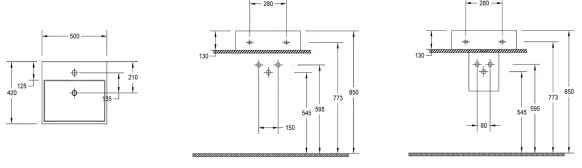 Isvea - Umývadlo na dosku PURITY 50x42 cm keramika/biela