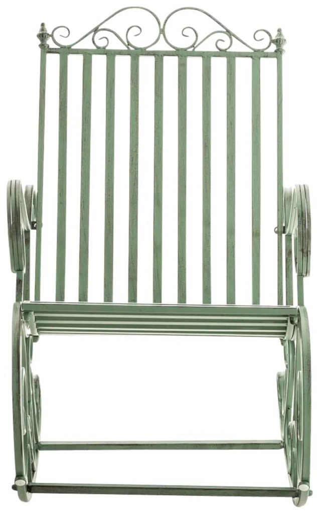 Kovové hojdacie kreslo Smile (SET 2 ks) - Zelená antik