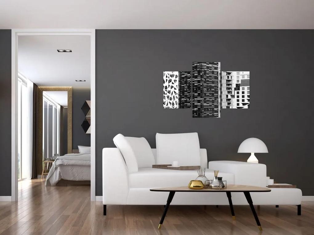 Obraz čiernobiele architektúry (90x60 cm)