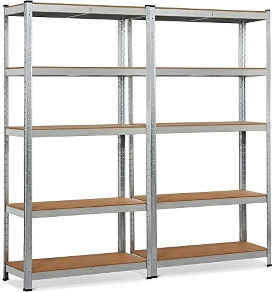Regál 200x90x40 cm zinkovaný 5-policový, nosnosť 875 kg