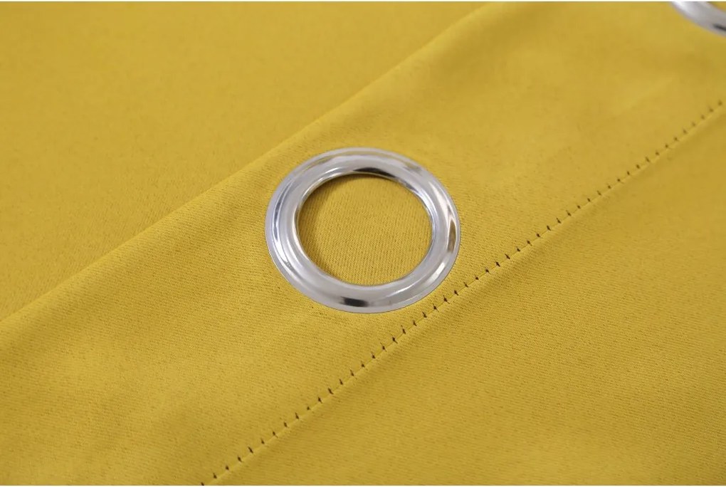 2x Žltý záves OXFORD 140x250 cm