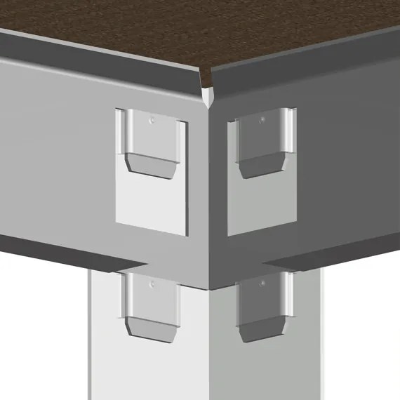 Marbo Kovový Regál Série PRIMO 180x80x30 5 políc Nosnosť 500 KG- Pozinkovaný