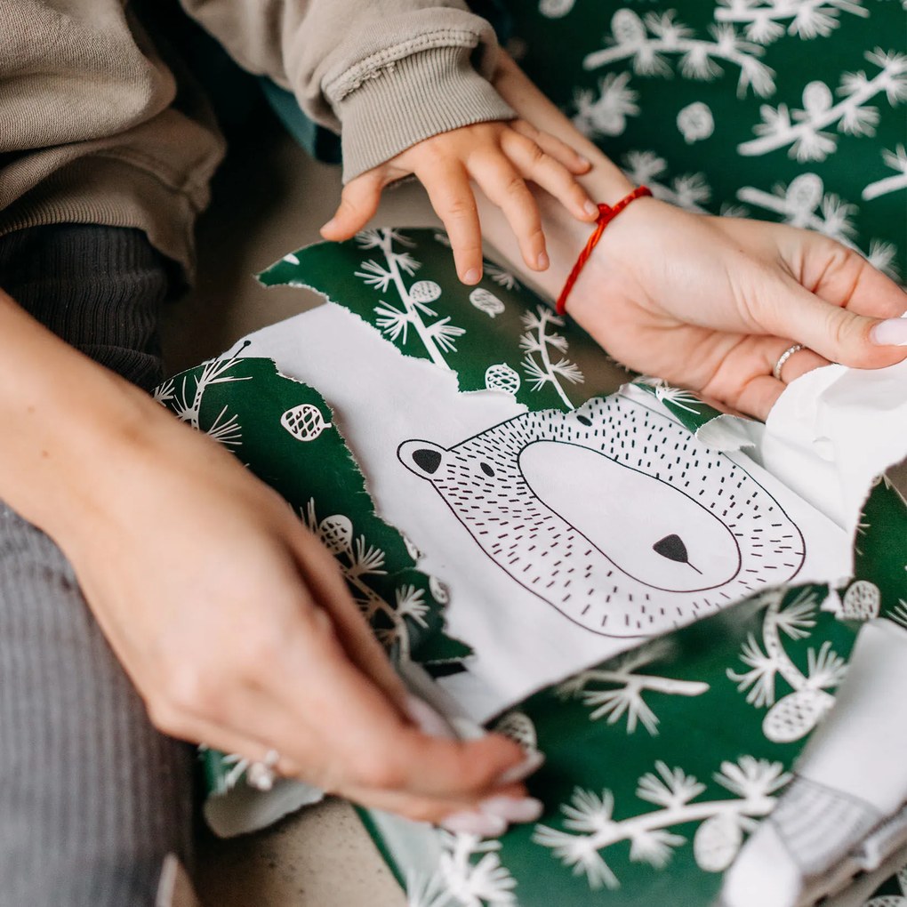 Goldea vianočné detské bavlnené obliečky - zvieratá v zimnej krajine 140 x 200 a 70 x 90 cm