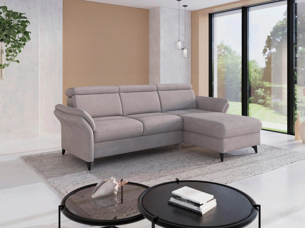 XXXLutz ROHOVÁ SEDAČKA, textil, strieborná Sit & More - Sedačky - 000144025863