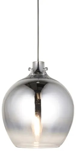 Endon 96442 - Luster na lanku PANTHER 1xE27/10W/230V lesklý chróm/dymová