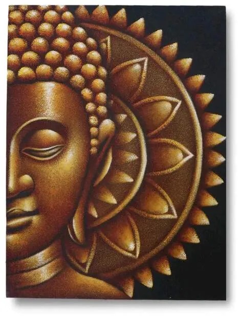 AWG obraz Zlatý Budha 60x80cm