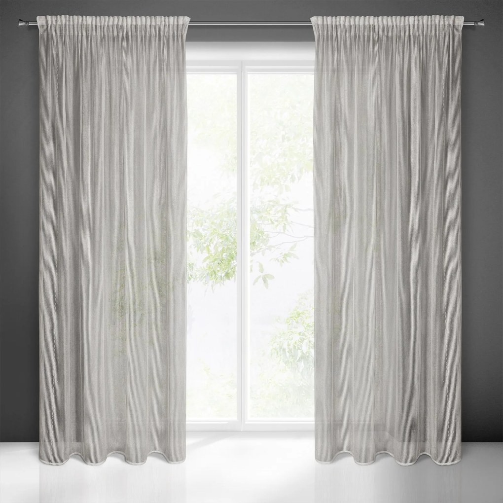 ZÁVES NA PÁSKE REGINA 135X270 CM BÉŽOVÁ