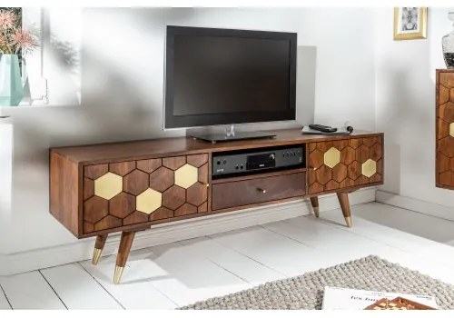 TV-skrinka 39949 140cm Drevo Acacia  - Komfort-nábytok