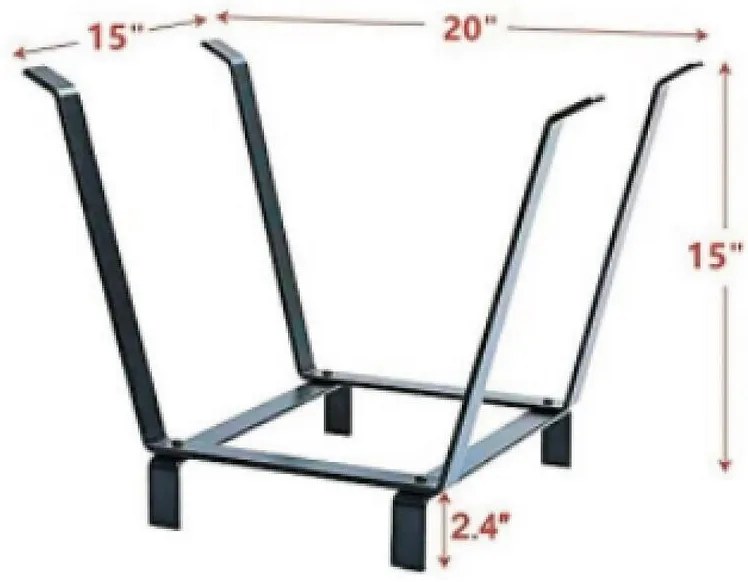 Stojan na drevo ES39009 50,8x38x38 cm