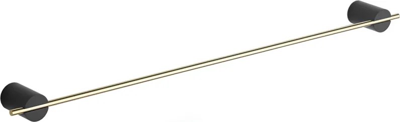 Mexen Aron vešiak na uteráky, čierna/zlatá - 7088124-57