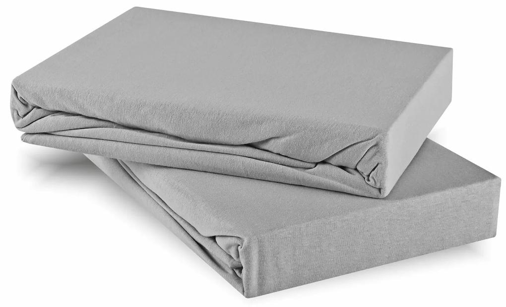Plachta posteľná sivá Superstretch EMI: Plachta 90 (100)x200